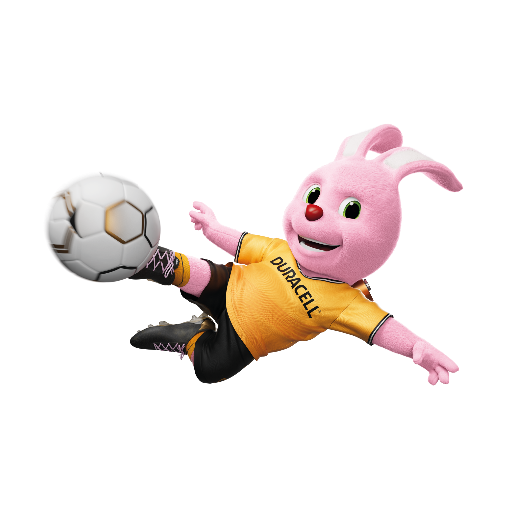 Duracell Bunny с футболна топка